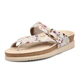 Mephisto Women's Helen Thong Sandals – Comfortable Cork Footbed Leather Sandals